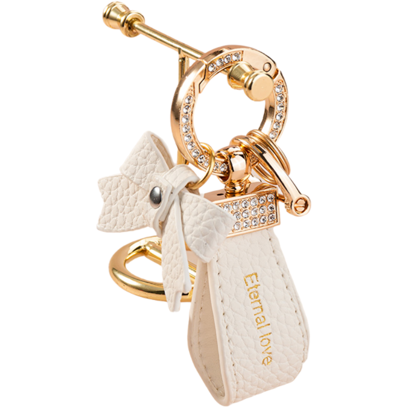 오세르앙 여성 열쇠고리 자동차 키링, 화이트, 단일상품 8,900원