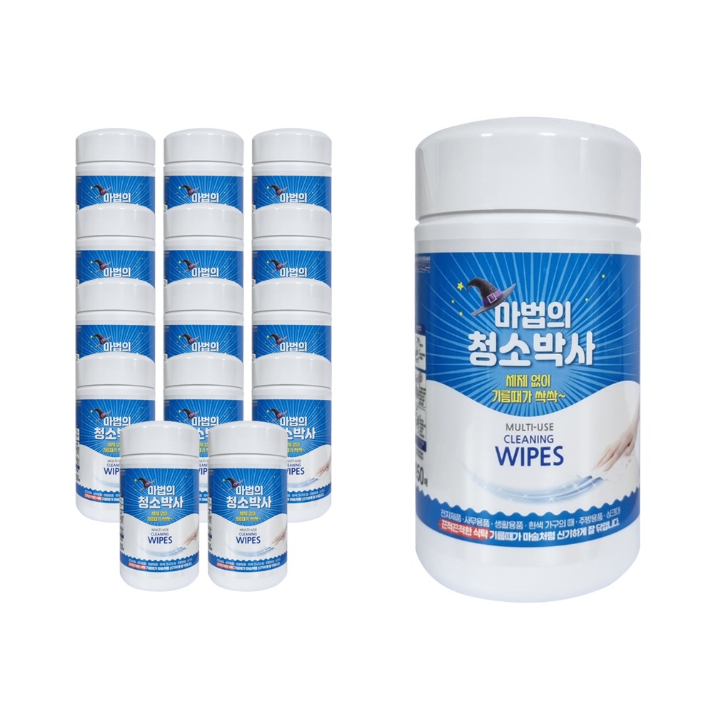[유한] 마법의 청소박사 크리너 원통형 150매 15통 1박스 56,500원