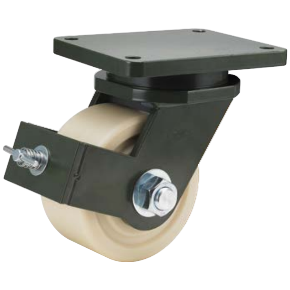 초고하중 캐스터 20cm(8인치) 개당7000kg 7톤 MC나일론바퀴 브레이크형 운반 장비 400,000원