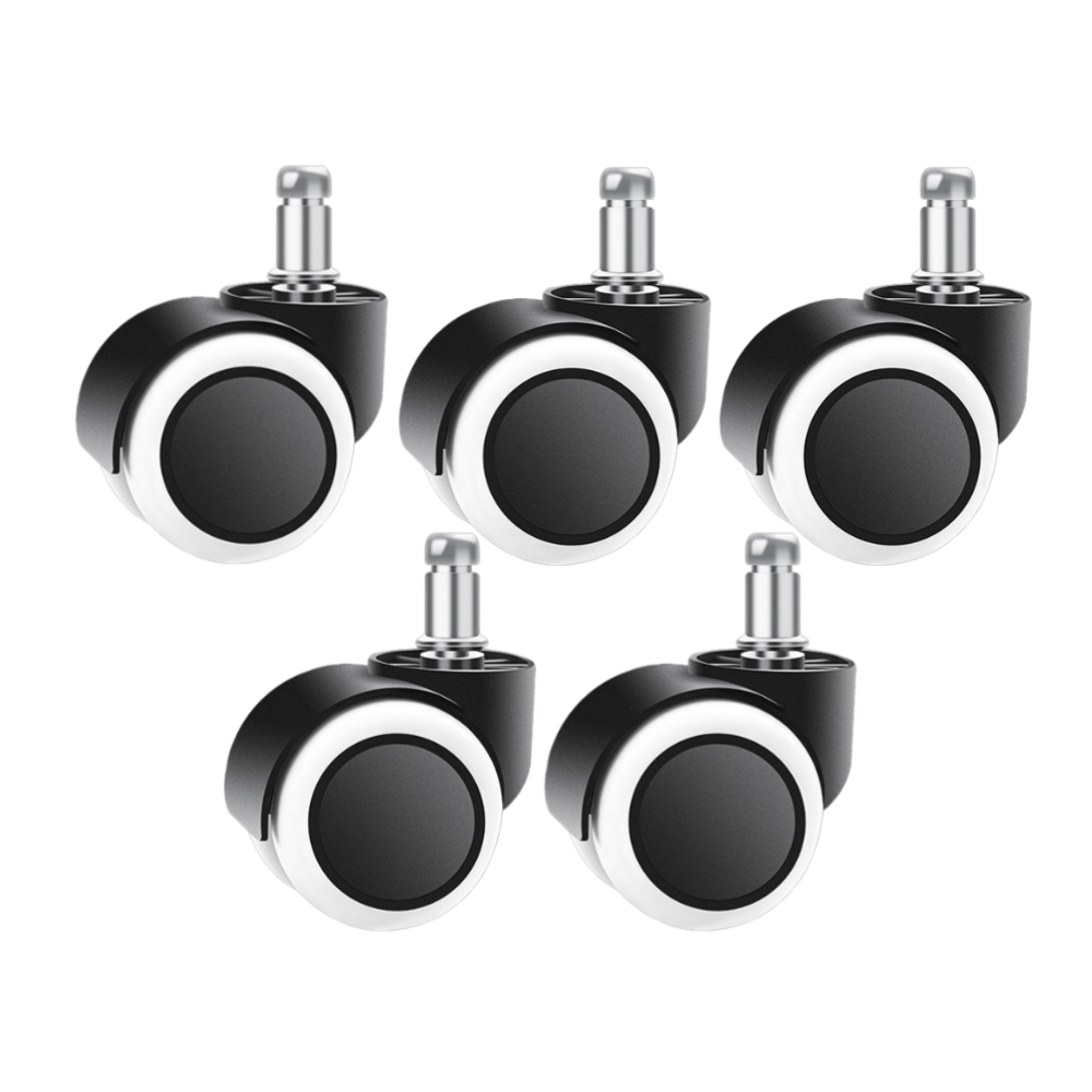 리리팩토리 우레탄 의자바퀴 저소음 11mm 바퀴교체, 5개, 블랙+화이트 7,260원