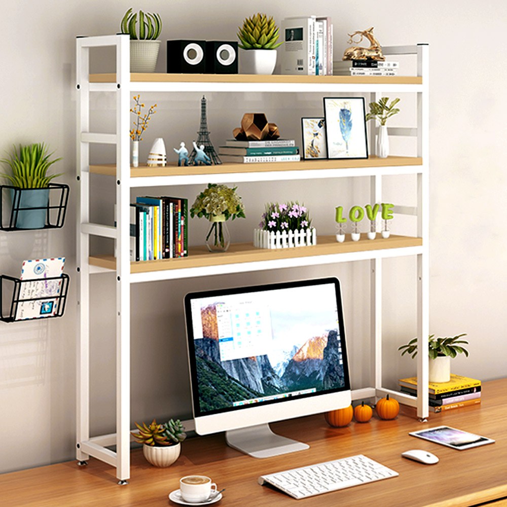 엔조이리빙 높이조절 책상선반 다용도 책장 책꽂이 HC, 화이트, 3단 68,900원