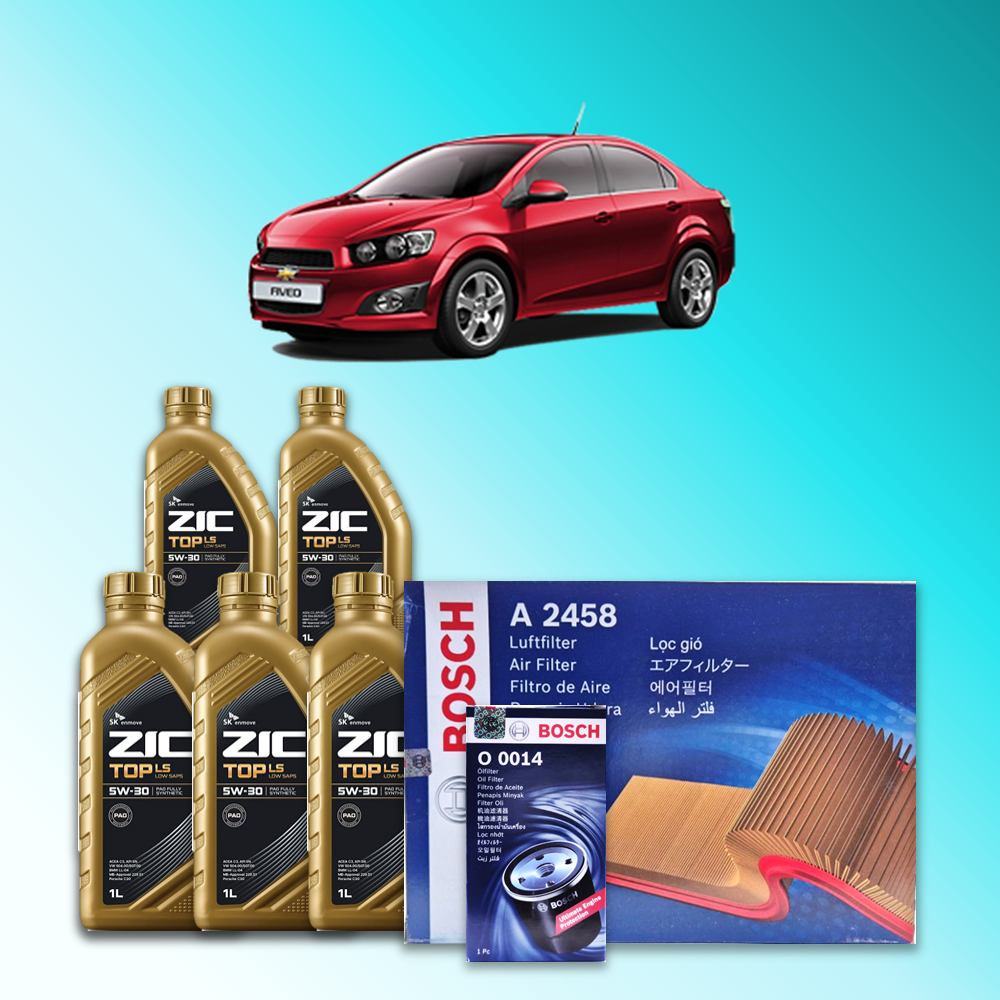 아베오 세단 (T300) 1.6 가솔린 엔진오일세트 SK 지크 탑 LS 5W30 (ZIC TOP LS) 78,000원