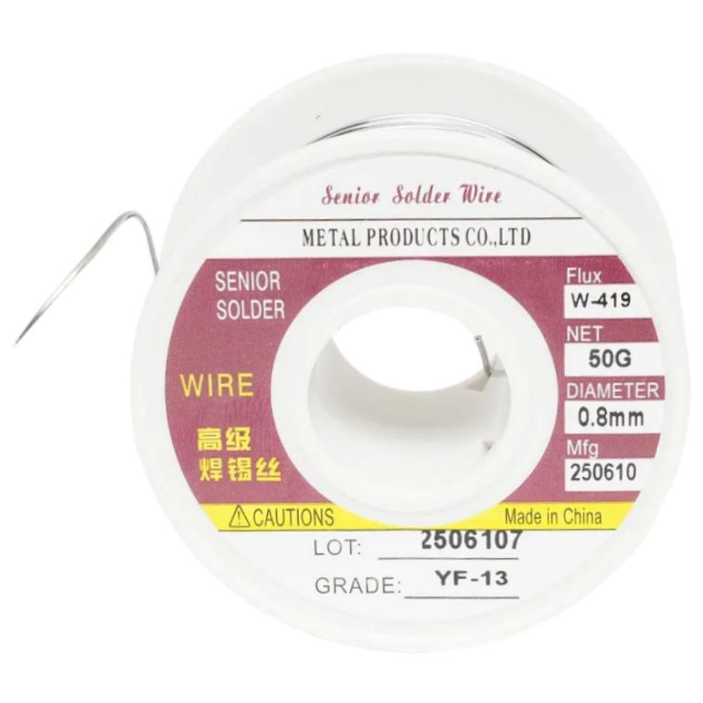 납땜용 용접 실납 인두기 납땜기 와이어 유연납 50g, 1개, 0.8mm 9,000원