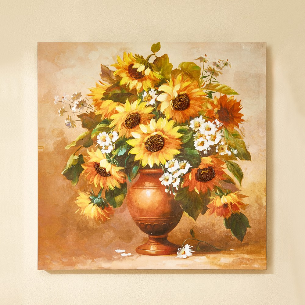 돈 들어오는 화병 해바라기 그림 거실 현관 풍수 인테리어 벽걸이 유화 액자 36,000원