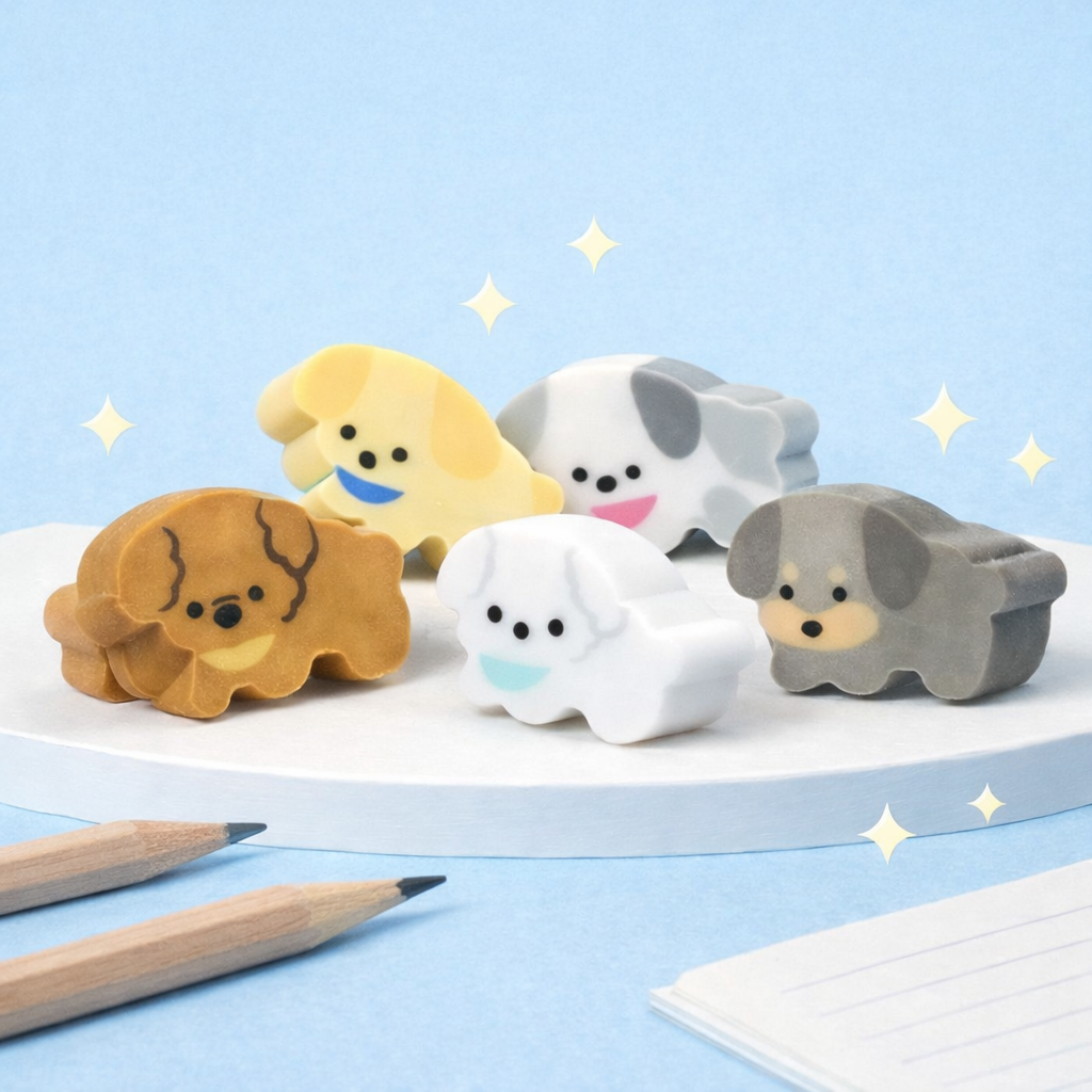 라티엘 잘지워지는 강아지 미니 지우개 17탄 9,700원