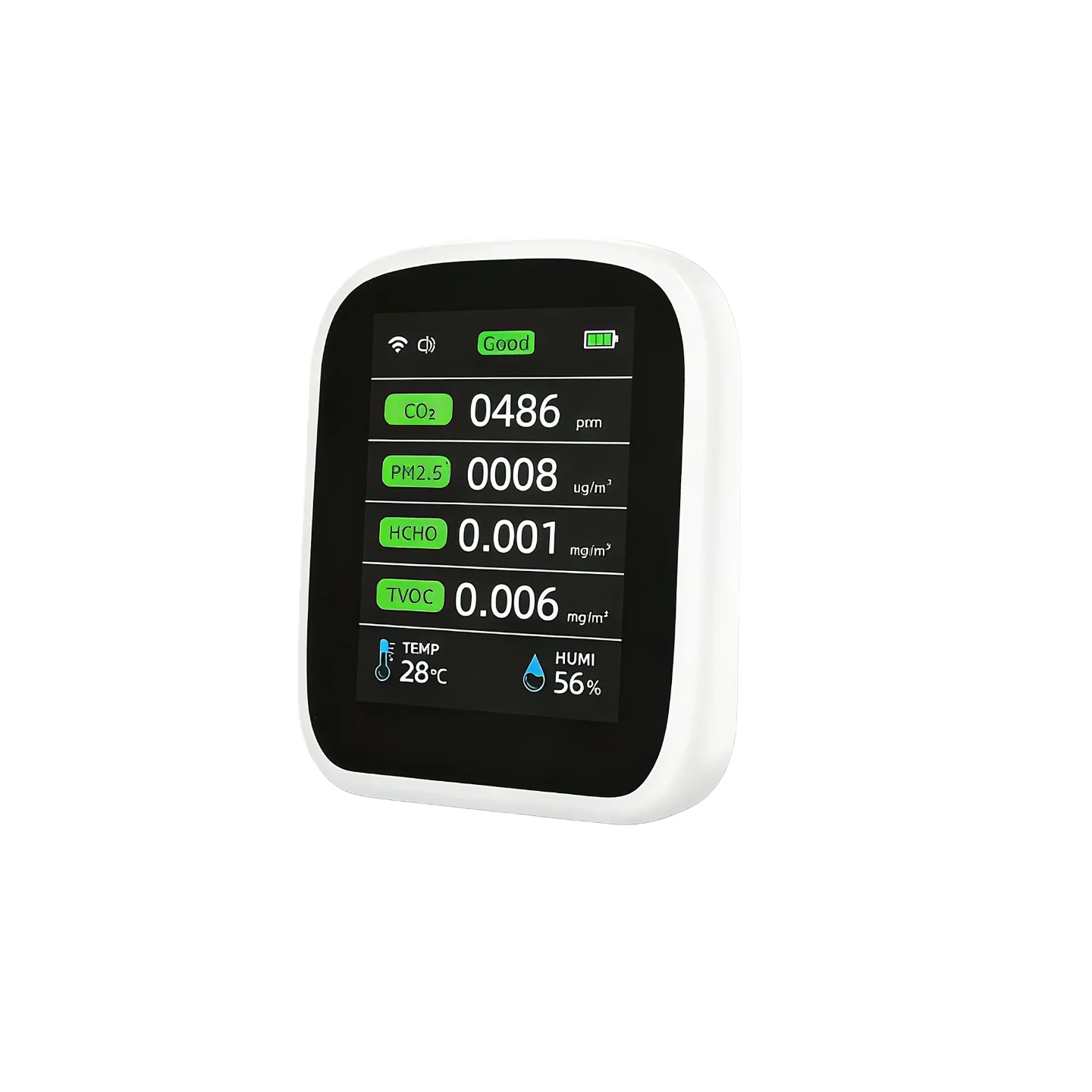 가정용 투야 WIFI 8 in 1 공기질 모니터 CO2 PM2.5 PM1.0 PM10 HCHO 감지기 온도 습도계 이산화탄소 측정기 124,730원