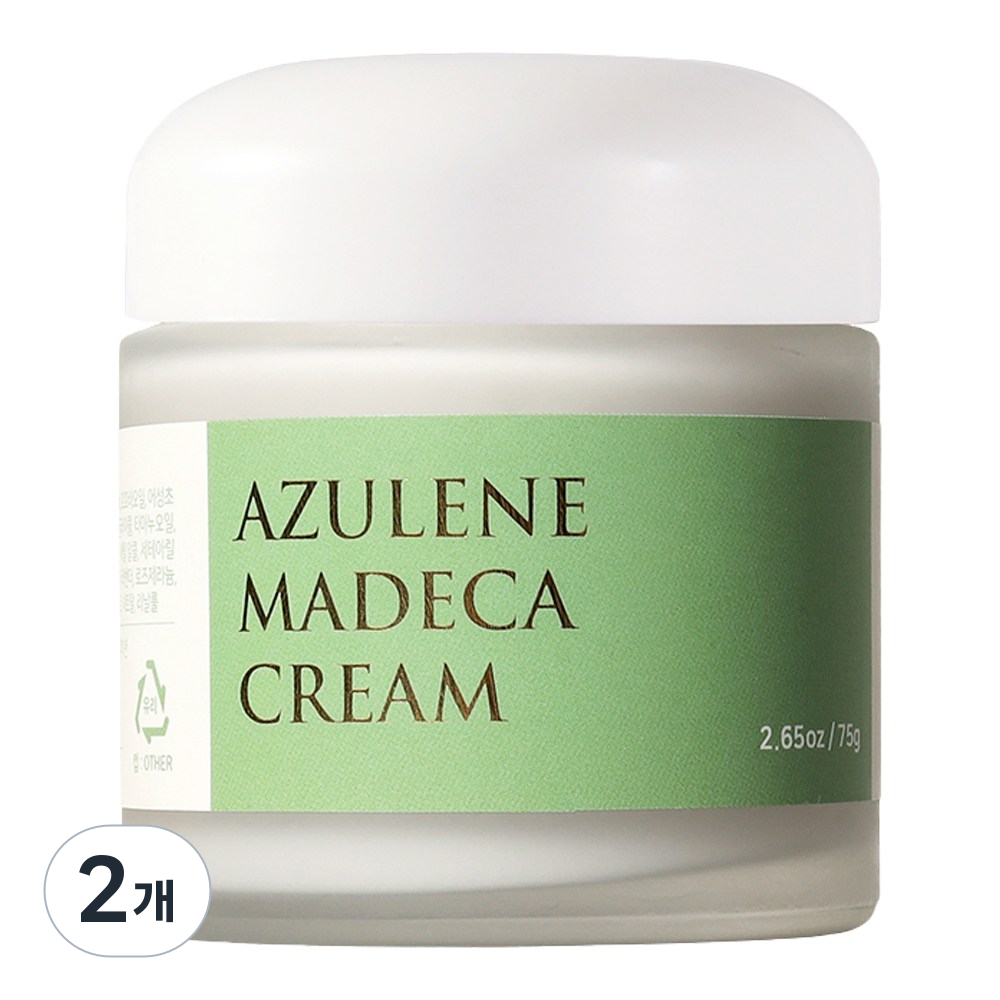 SOSOCO 아쥴렌 마데카크림 트러블 진정크림, 2개, 75g 53,200원