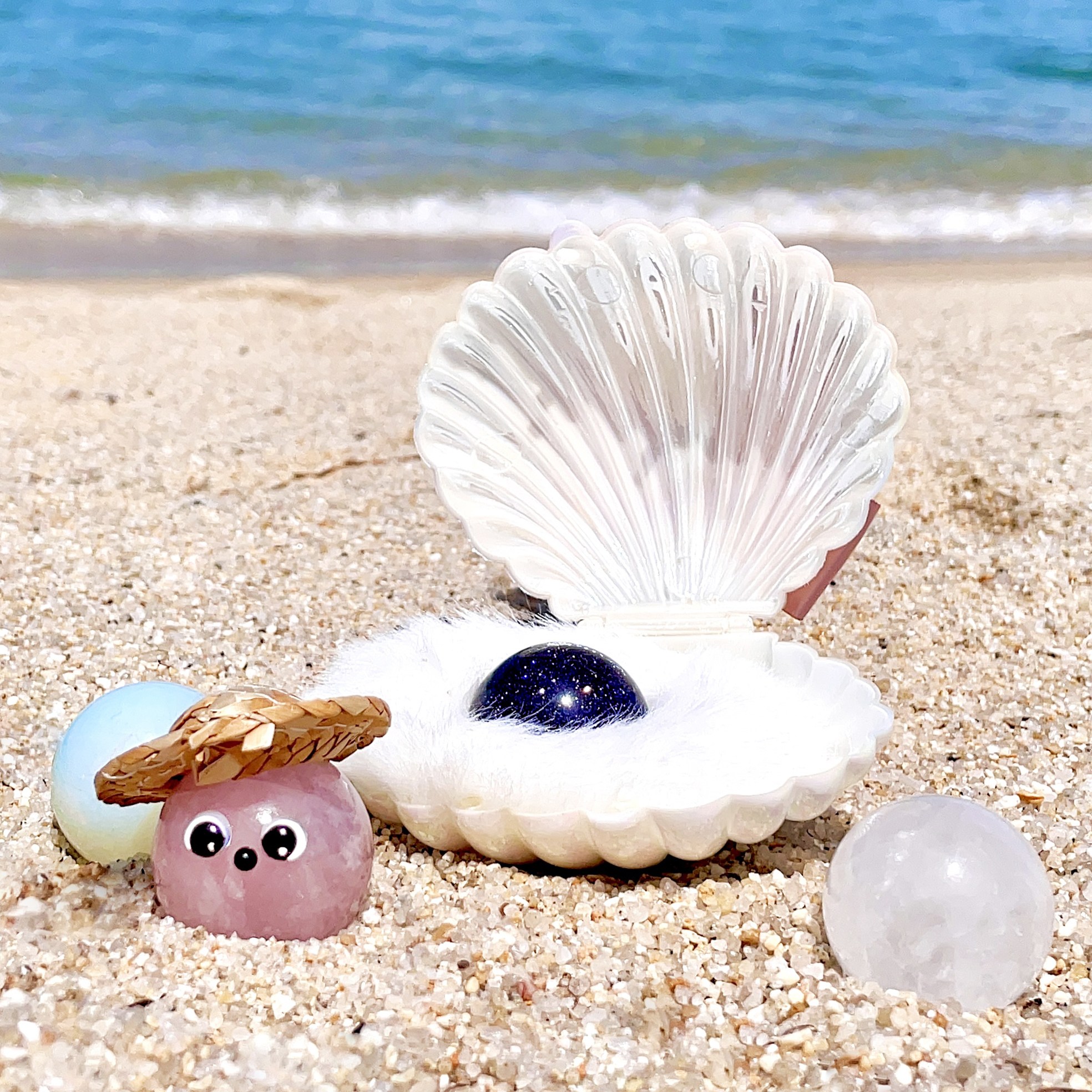 맘스크 반려돌 애완돌 돌 돌멩이 돌맹이 천연석 로즈쿼츠 장미 수정 원석 키우기 세트, 로즈쿼츠 진쥬, 1개 16,050원