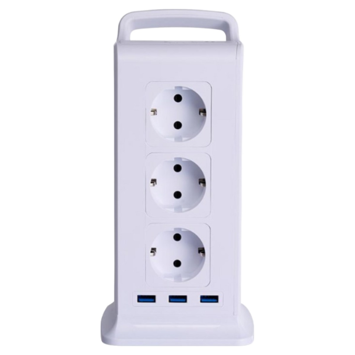 (파워) 15구 텔로 4000W 서지 보호 USB 타워 멀티탭 - 스마트 과부하차단, KC인증 접지 안전 고용량 대용량 고급 멀티탭, 선정리 가능한 인테리어용 예쁜 디자인 콘센트, 1개 65,000원