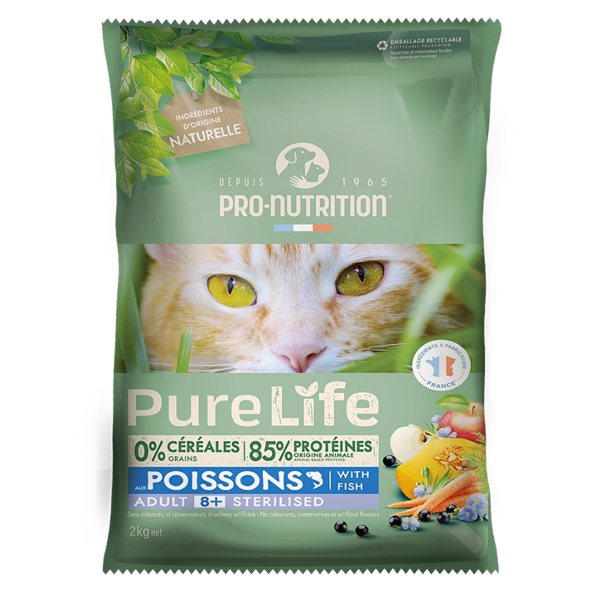 PN 퓨어라이프 캣 시니어 8+ 그레인프리 노령 관절 신장케어 고양이사료 샘플 체험팩 소분 [본품쿠폰증정], 5개, 30g, 닭 3,000원