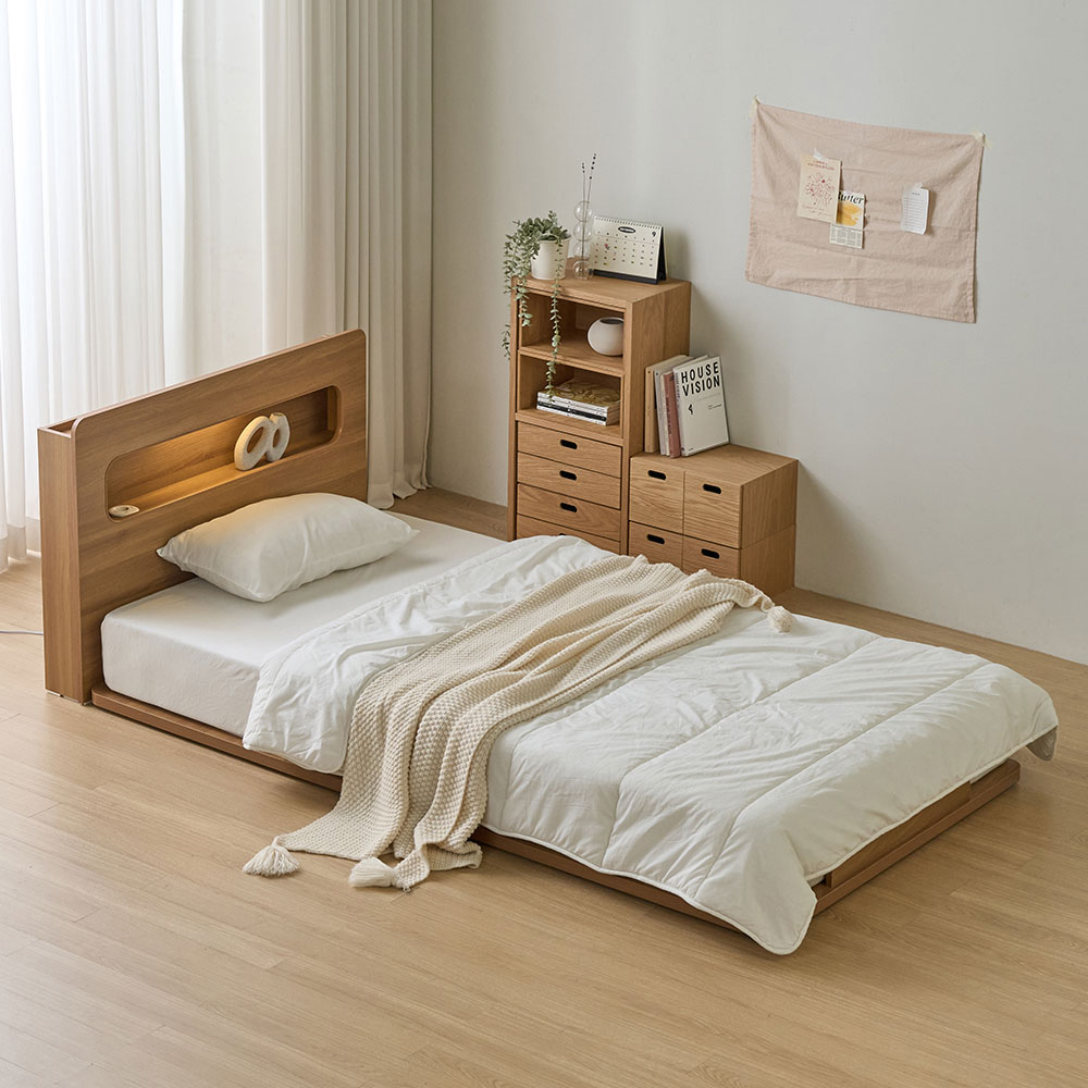 파로마 소프 E0등급 캔바 LED 헤드 저상형 침대(슈퍼싱글 / 퀸 / 킹) 139,000원