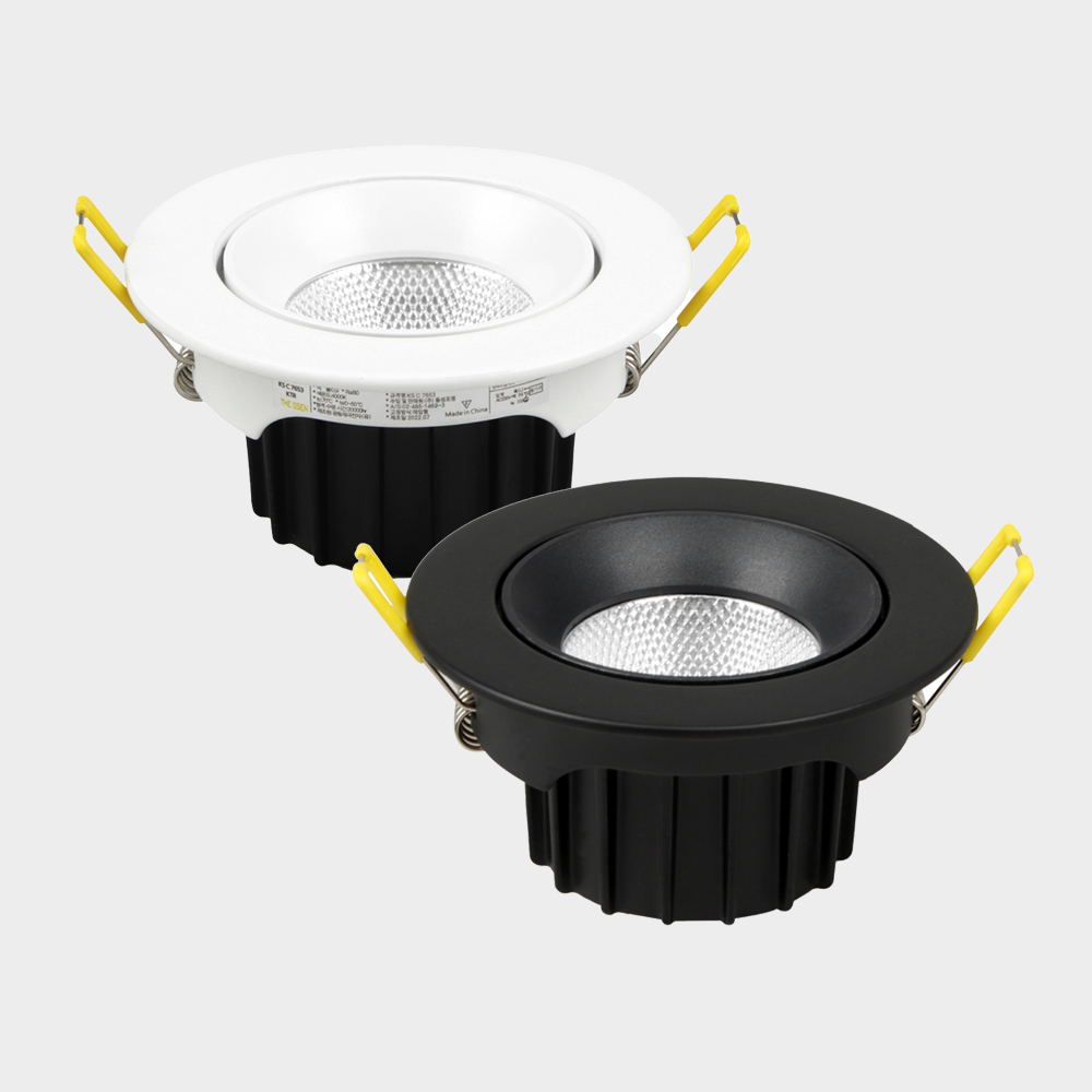 헤츠조명 전주백색 LED 피크 COB 다운라이트 2인치 3인치 4인치 매립등 매입등기구 플리커프리, 4개, 블랙 26,000원