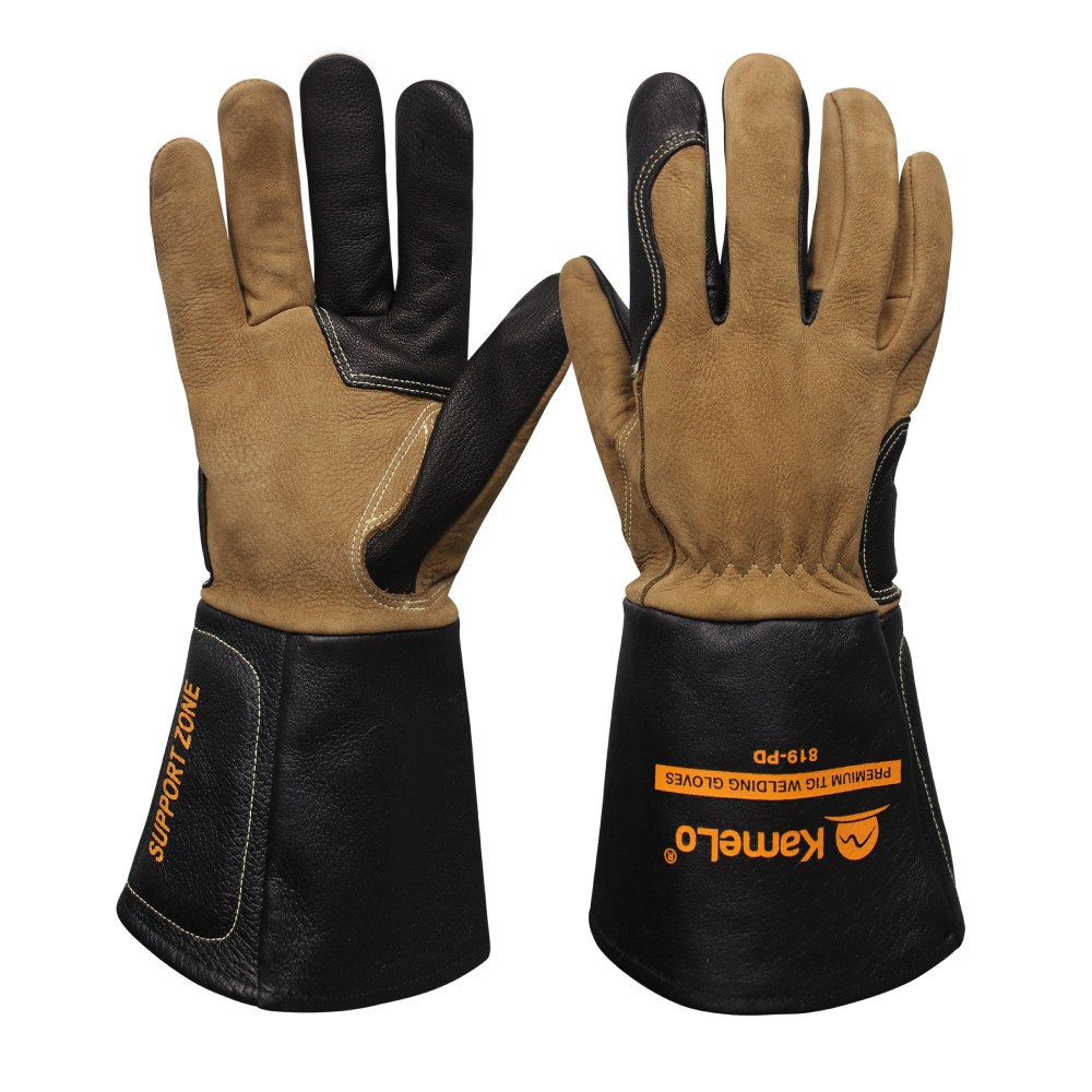 카멜로 알곤용접장갑 819-PD 내피유 천연가죽 내열 건설 캠핑 원예 가시덩쿨 작업, 혼합색상, 1개 13,810원