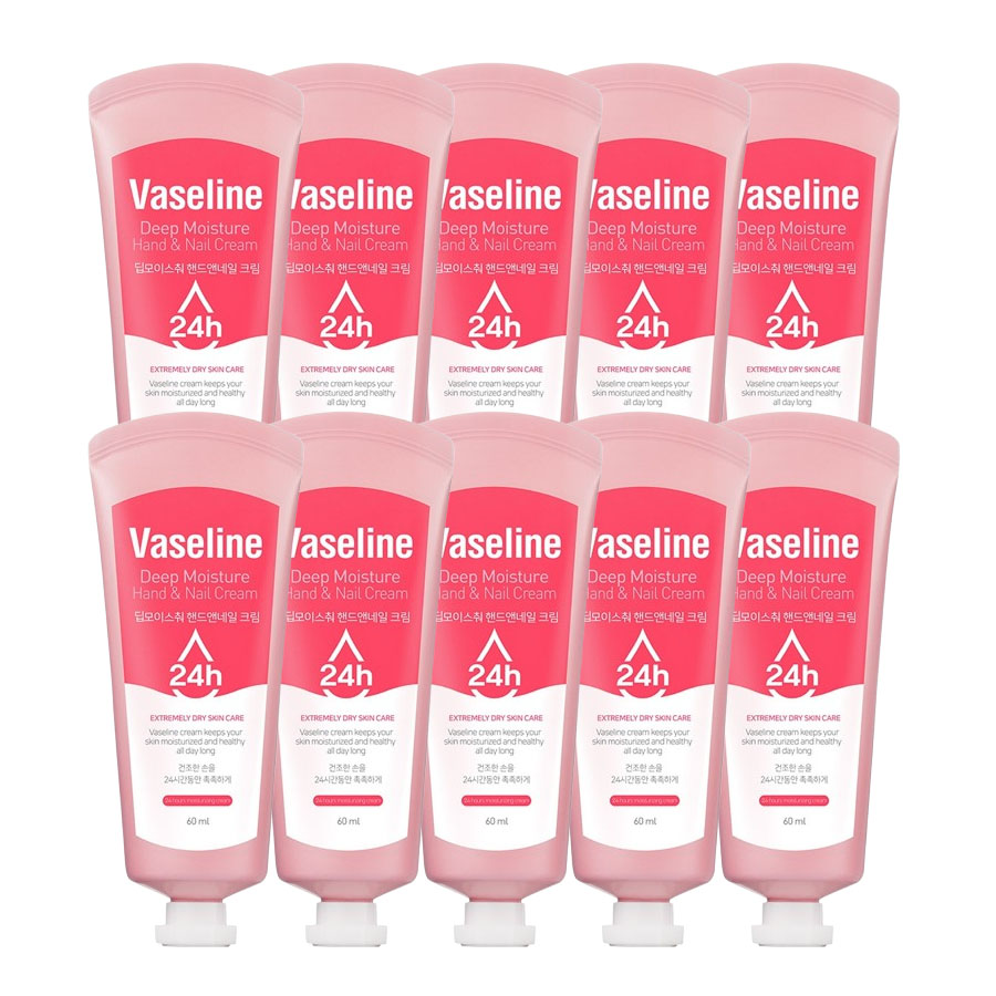 C2Y 바세린 24시간 딥모이스처 휴대용 핸드크림 60ml, 60ml, 10개 13,900원