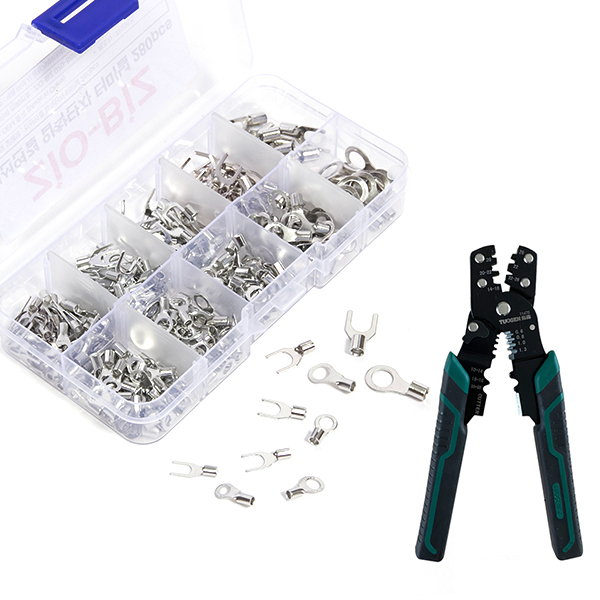 와이어스트리퍼 단자압착기 프리미엄+압착단자터미널 280P 세트/전선 케이블 신주 압착공구 펜치 피복 탈피 절단 배선 연결 13,500원