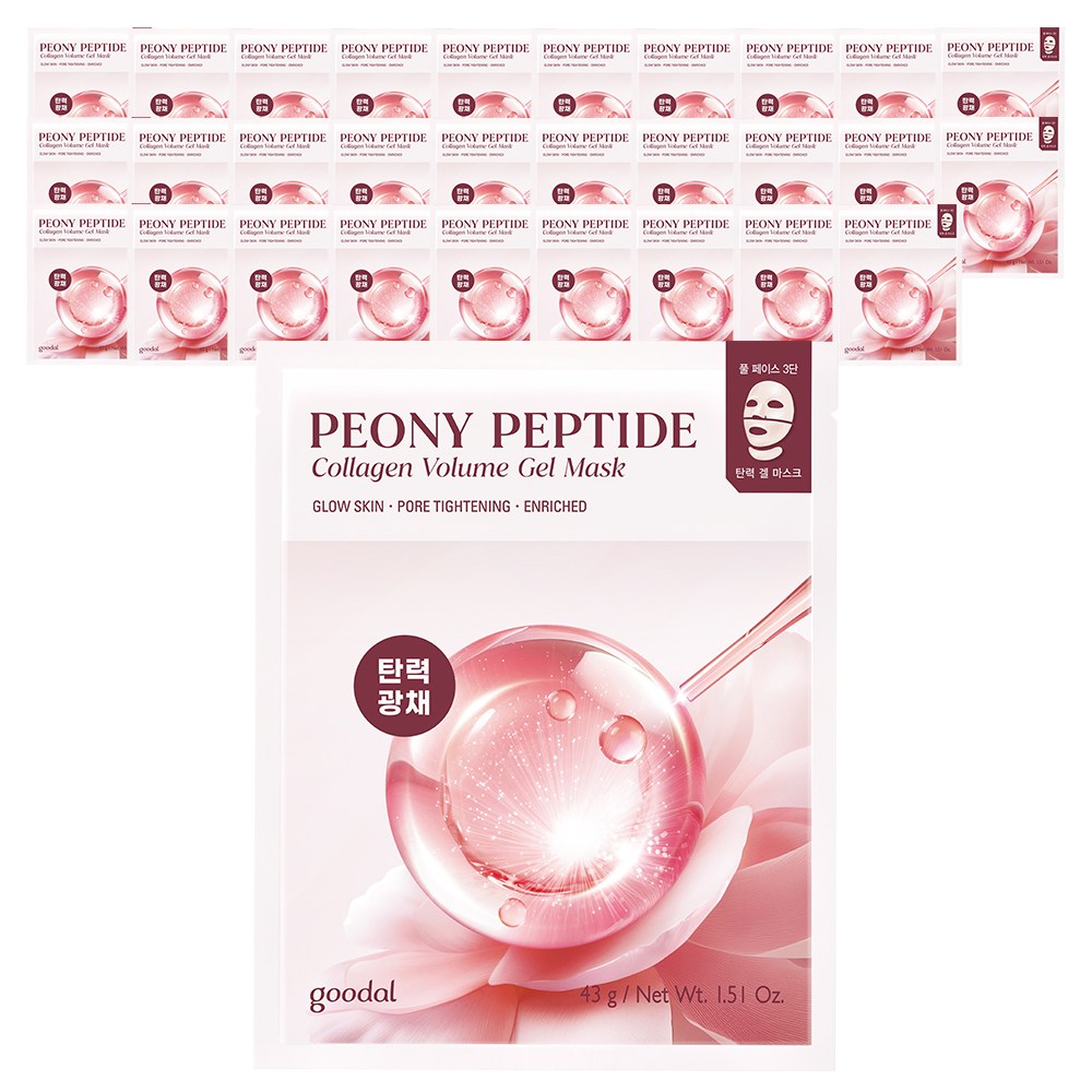 구달 피오니 펩타이드 콜라겐 탄력 겔 마스크, 1개입, 30개 94,800원