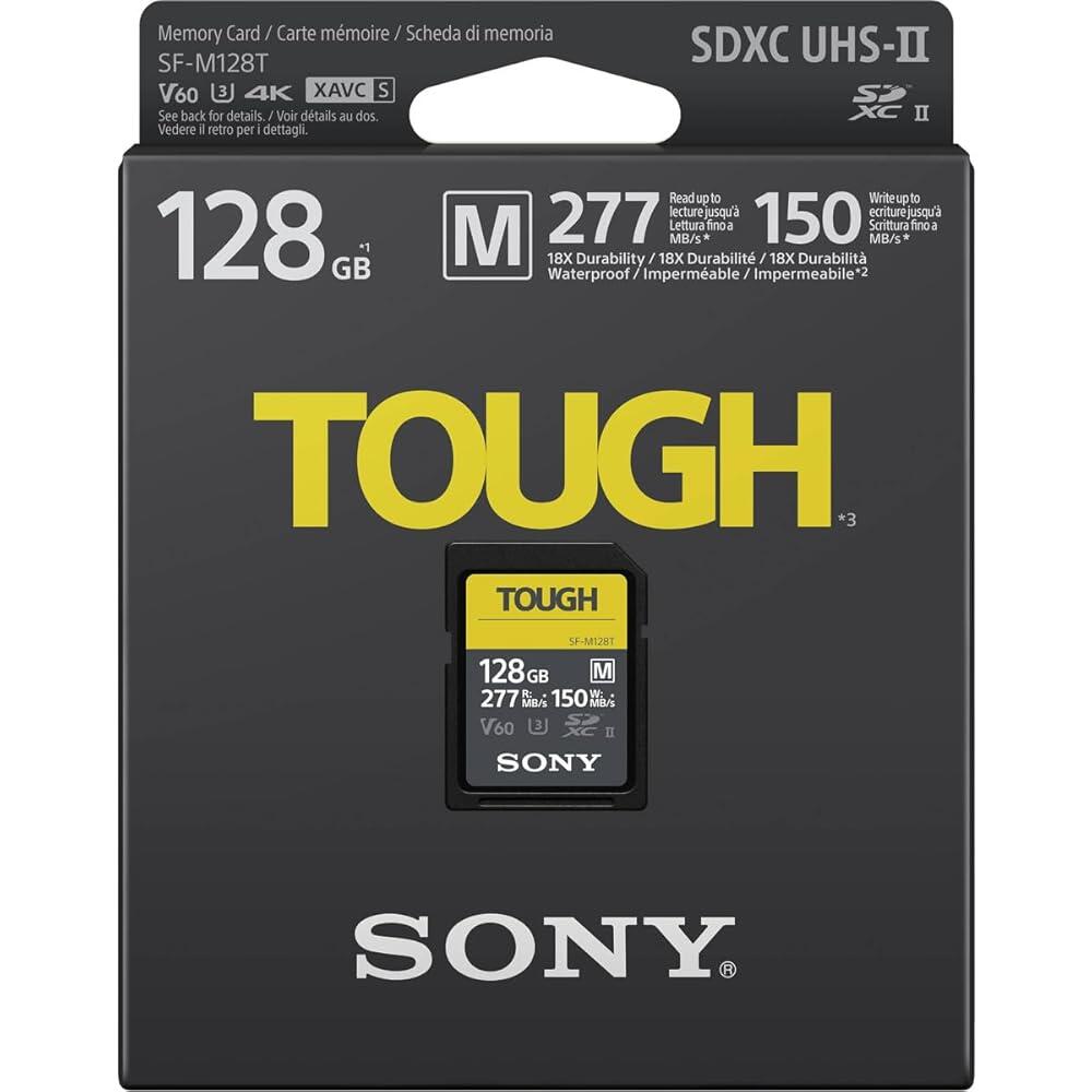 소니 TOUGH- M 시리즈 SDXC UHS-II 카드 128GB V60 CL10 U3 맥스 (SF-M128T/T1) 127,000원
