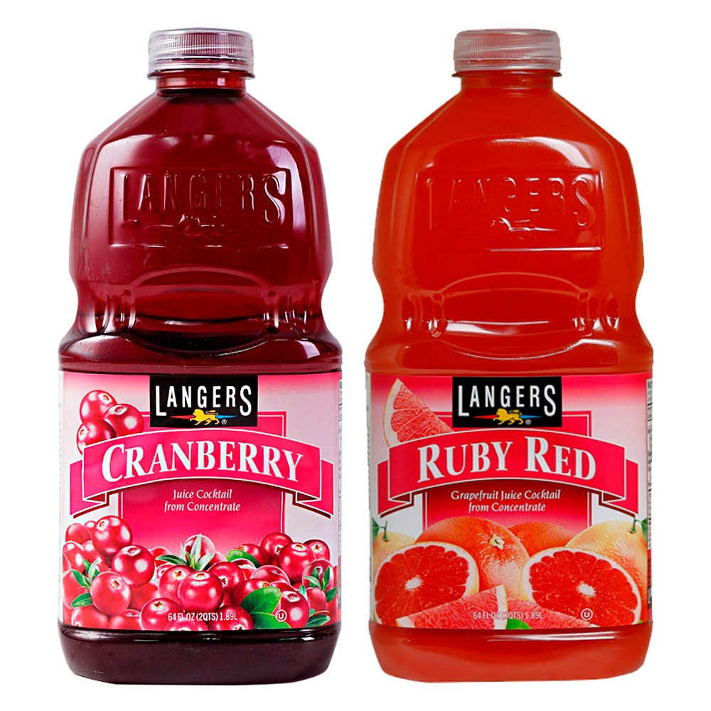 [쿨앤드몰] 랭거스 2종혼합 크렌베리 / 루비레드 자몽 주스 1.89L, 2개, 1.89L 16,900원