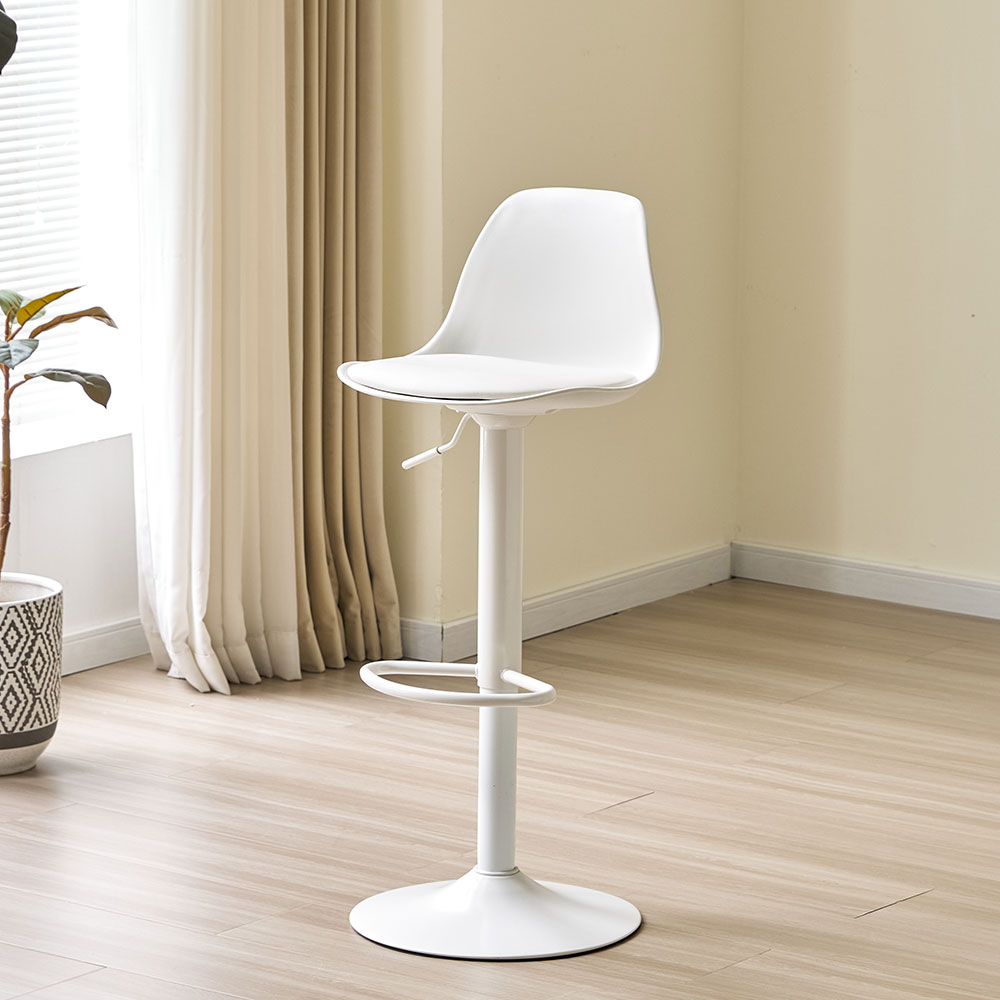 심플 바텐 의자 카페 아일랜드 높은식탁 바 의자, 심플바-화이트, 1개 35,800원
