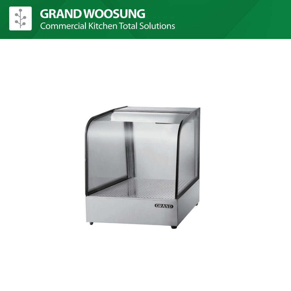 우성 유리 온장고 쇼케이스 600 곡면 1단 폭350 587,000원