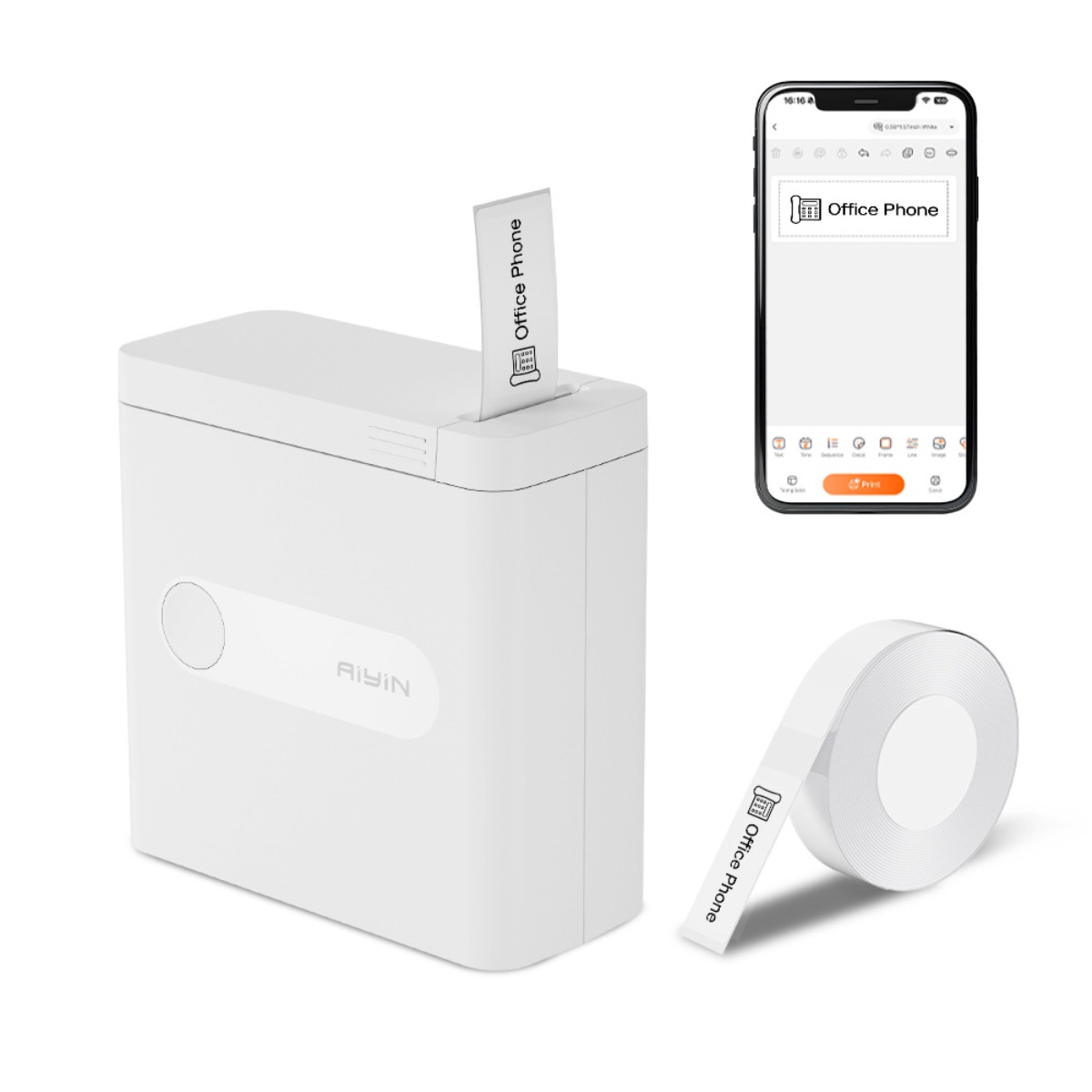 라벨프린터 휴대용 라벨기 라벨프린터기 네임스티커 감열식 라벨 스티커프린터, 1개, D12 49,900원