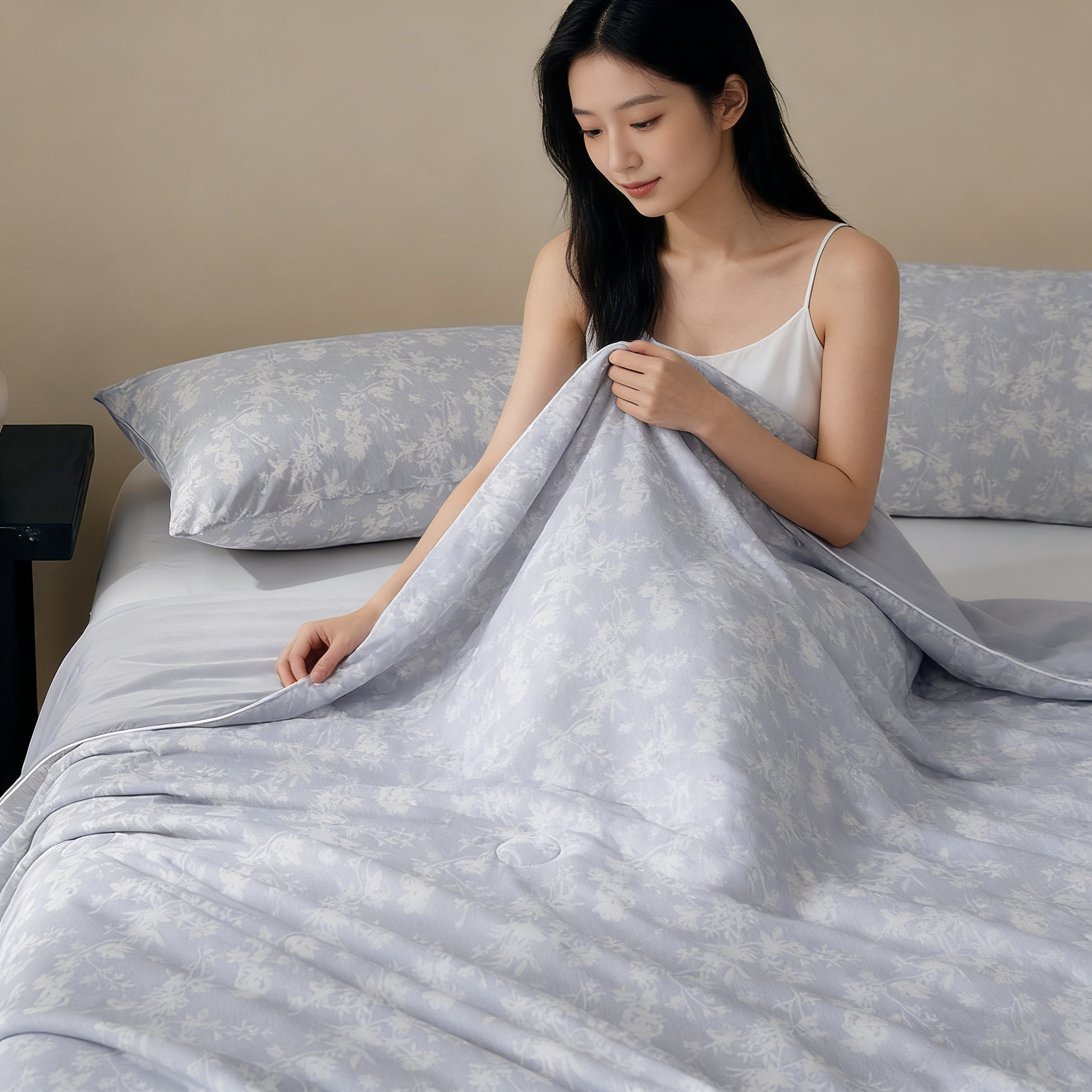 아리엘노 항균 아이스 실크 냉감이불 여름이불 차렵이불 쿨링이불 22,900원