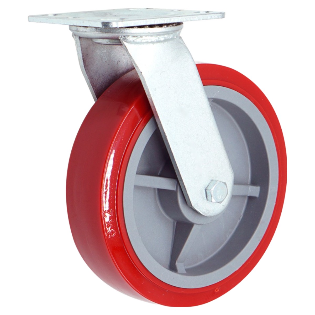 고중량 적색 캐스터 회전형 20cm(8인치) 17,500원