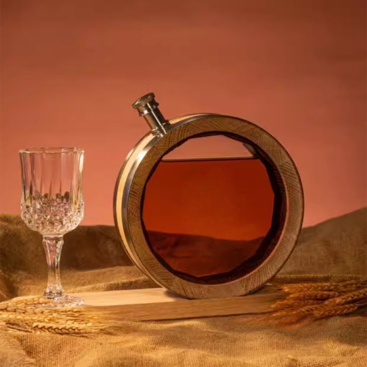 포도주 와인 보관용기 담금주 위스키 숙성용 빈티지 고무나무 무본드 무페인트 인테리어 오크통, 1개, 1L 114,000원