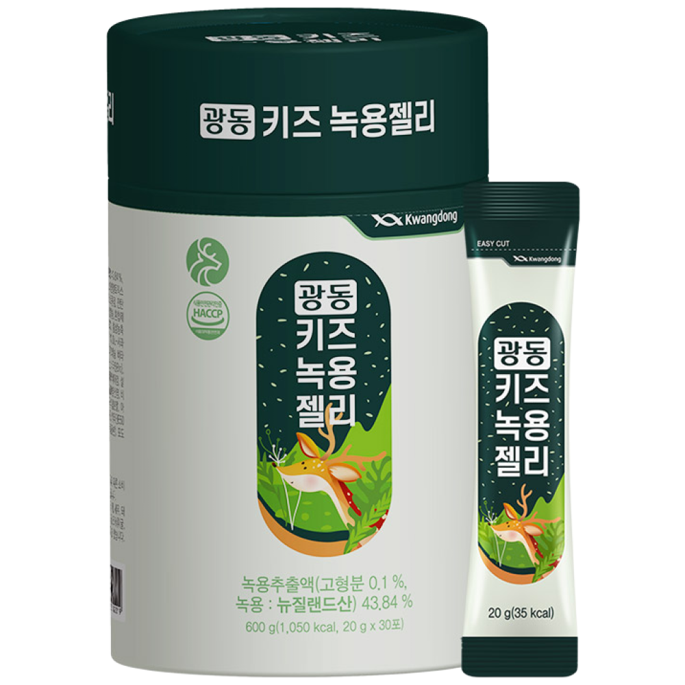 광동 키즈 녹용젤리 30포 청포도맛, 1개, 600g 31,400원