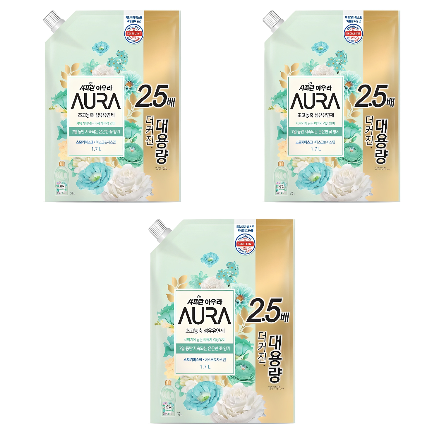 아우라 초고농축 섬유유연제 스모키머스크 리필 15,750원