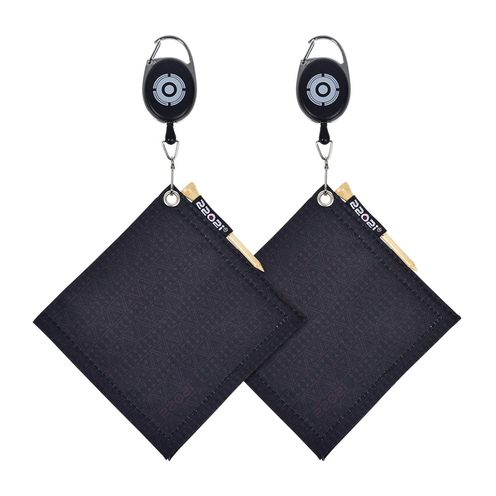 2202i 골프 릴 클리너 골프타올 클럽수건 골프타월 2개, 블랙 16,550원