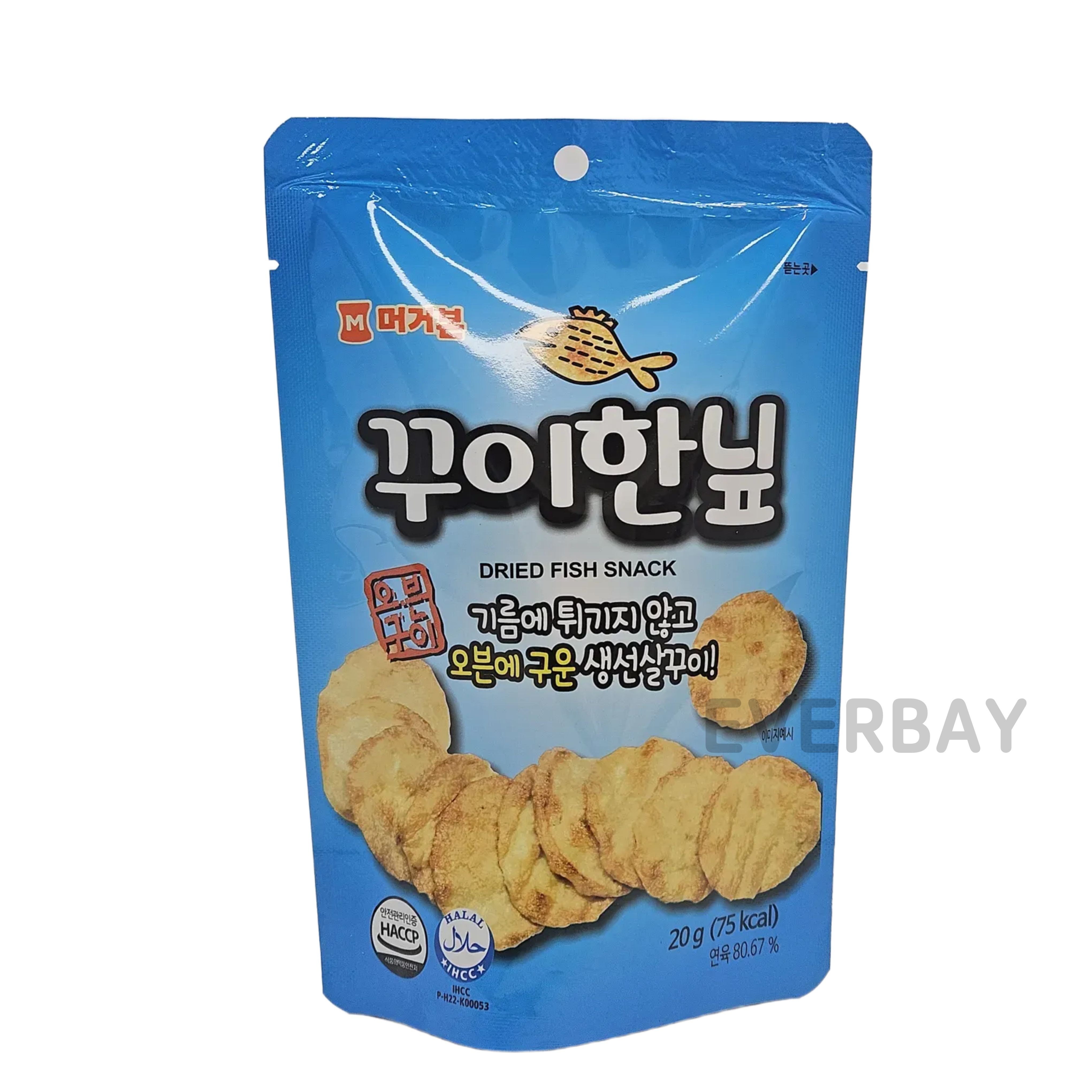 [머거본] 꾸이한닢 오리지널  / 오븐에 구운 생선살칩 / 담백한 건어물 간식 / 바삭한 스낵 / 술안주 추천 16,960원