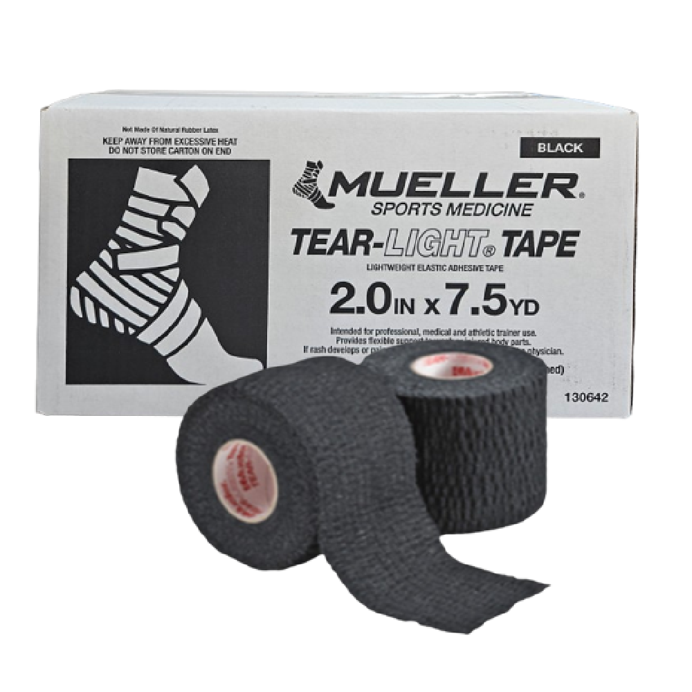 Mueller 뮬러 티어라이트 블랙 스포츠 테이프 테이핑 압박 고정 붕대 중약지 훅그립 리프팅, 2개 15,500원