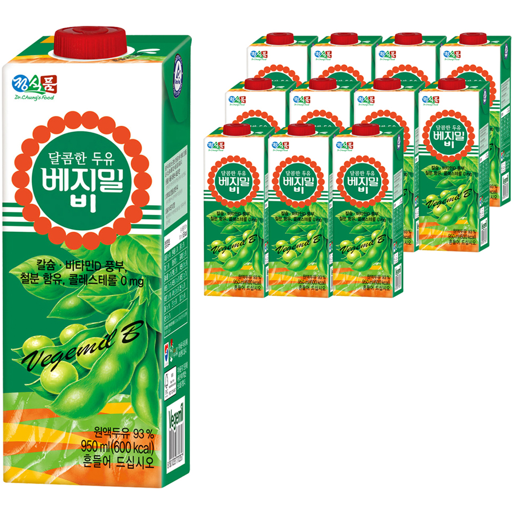 베지밀 달콤한 두유 비, 950ml, 12개 28,980원