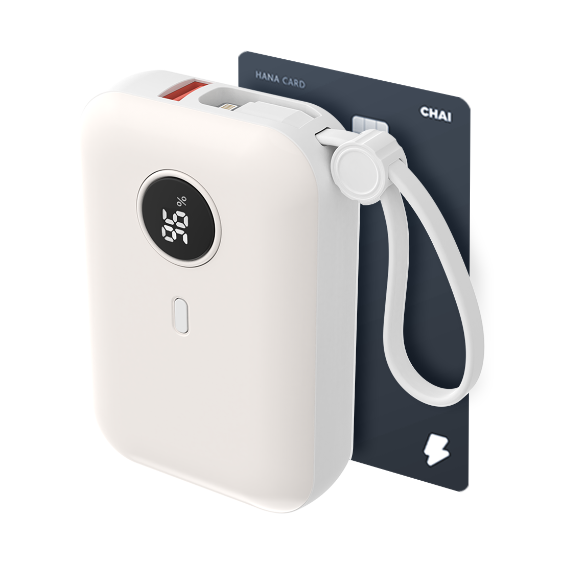 바우아토 포켓쉴 난연 PD 22.5W 고속 입출력 케이블 일체형 미니 보조배터리 10000mah, 아이보리 29,800원