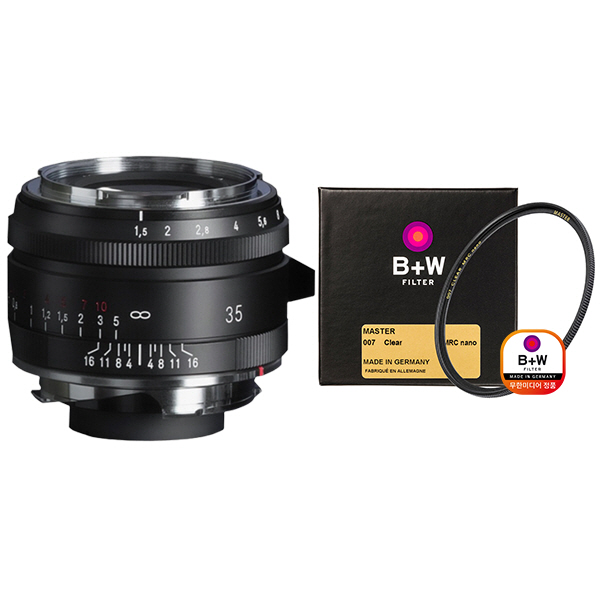보이그랜더 NOKTON VL 35mm F1.5 ASP Type II 블랙 VM마운트 + 구매 시 슈나이더 MASTER 39 필터 증정 / 컴온탑 1,152,000원