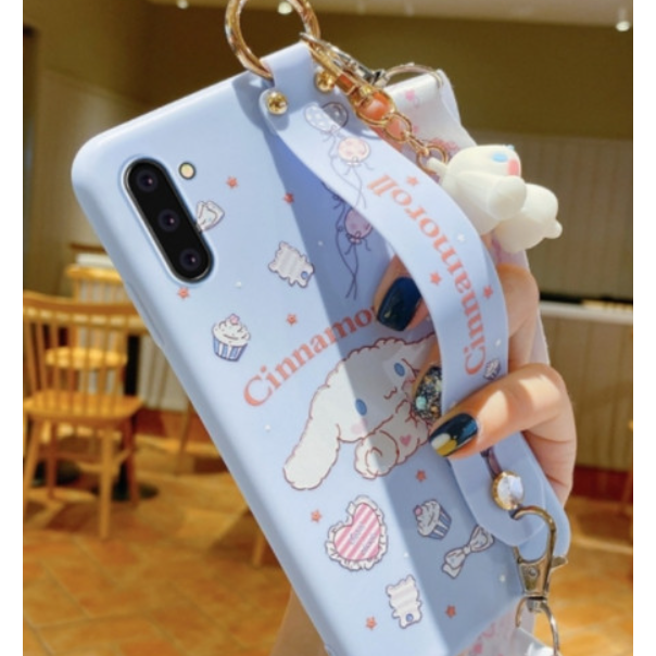 갤럭시 S10 5g 귀여운 산리오 캐릭터 시나모롤 피규어 키링 손목 어깨끈 목걸이 케이스 28,800원