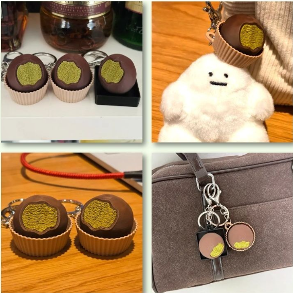 조이맘마켓 두쫀쿠 키캡 키링 22,900원