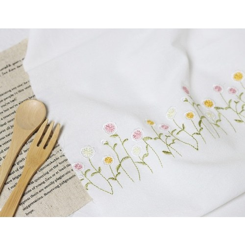 [대폭 20수 광목자수원단] 삼색미니해바라기 2줄 백아이보리 H152 22,880원