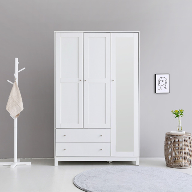 [마켓비] ROONA 거울 3문 옷장 12001900 WA266 화이트 319,000원