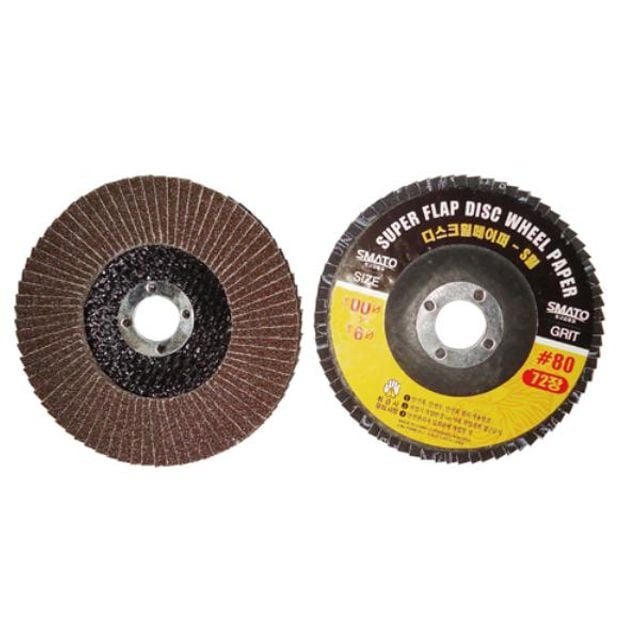 75702 DISK휠페이퍼 S-WHEEL 4타입 연마 사포 연삭 공작 페파 사포 HANSHIN+노드커머스Shop, 없음 134,580원