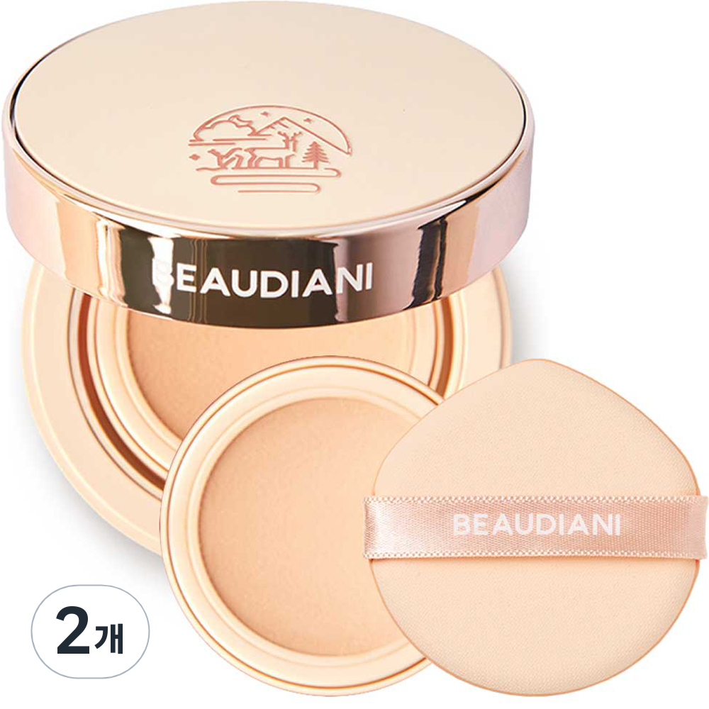 뷰디아니 메쉬 타이트 업 쿠션 본품 + 리필 세트, 2호, 2개 76,000원