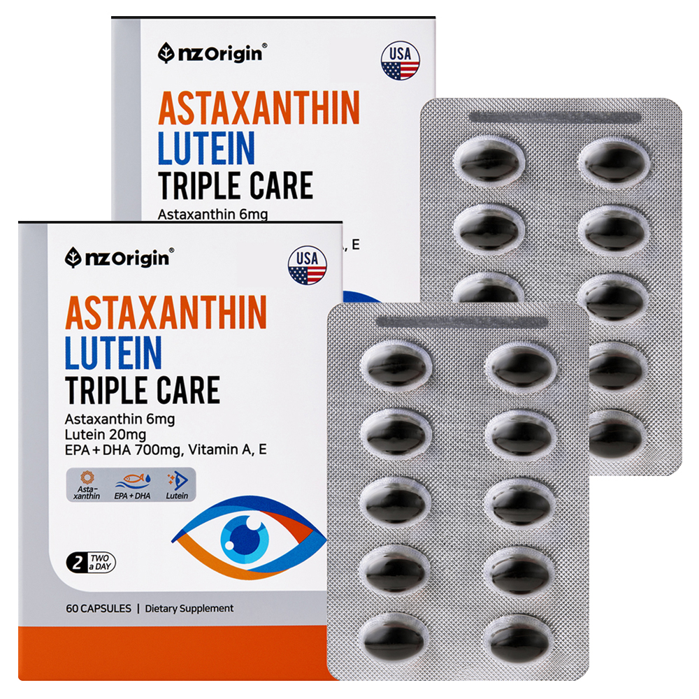 엔젯오리진 아스타잔틴 루테인 트리플케어 36g, 60정, 2개 27,800원