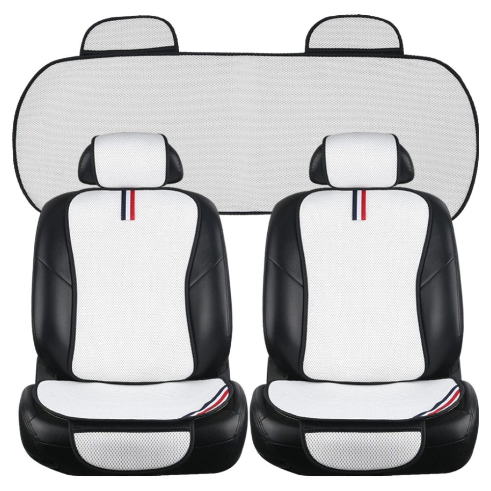 지엠지모터스 자동차 시트커버 통풍시트 울트라 에어매쉬 1인시트 2p + 3인 방석, 화이트, 1세트 52,200원