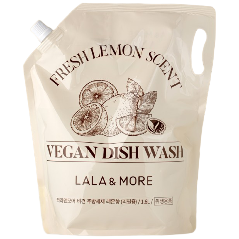 라라앤모어 비건 주방세제 레몬향 리필용, 1개, 1.6L 18,500원
