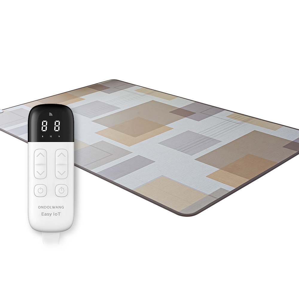 온돌왕 한일메디칼 IoT 탄소 모노륨매트 전기장판 그레이시티 CEL-480W, 6~7인용(270 x 183 cm) 277,000원