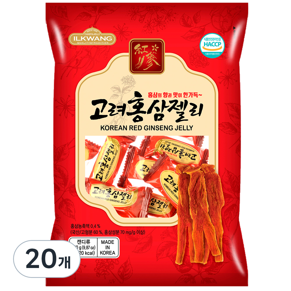 일광제과 고려홍삼젤리, 280g, 20개 42,590원