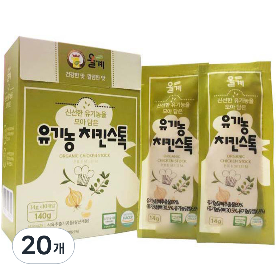 올계 유기농 치킨스톡, 140g, 2개 24,680원