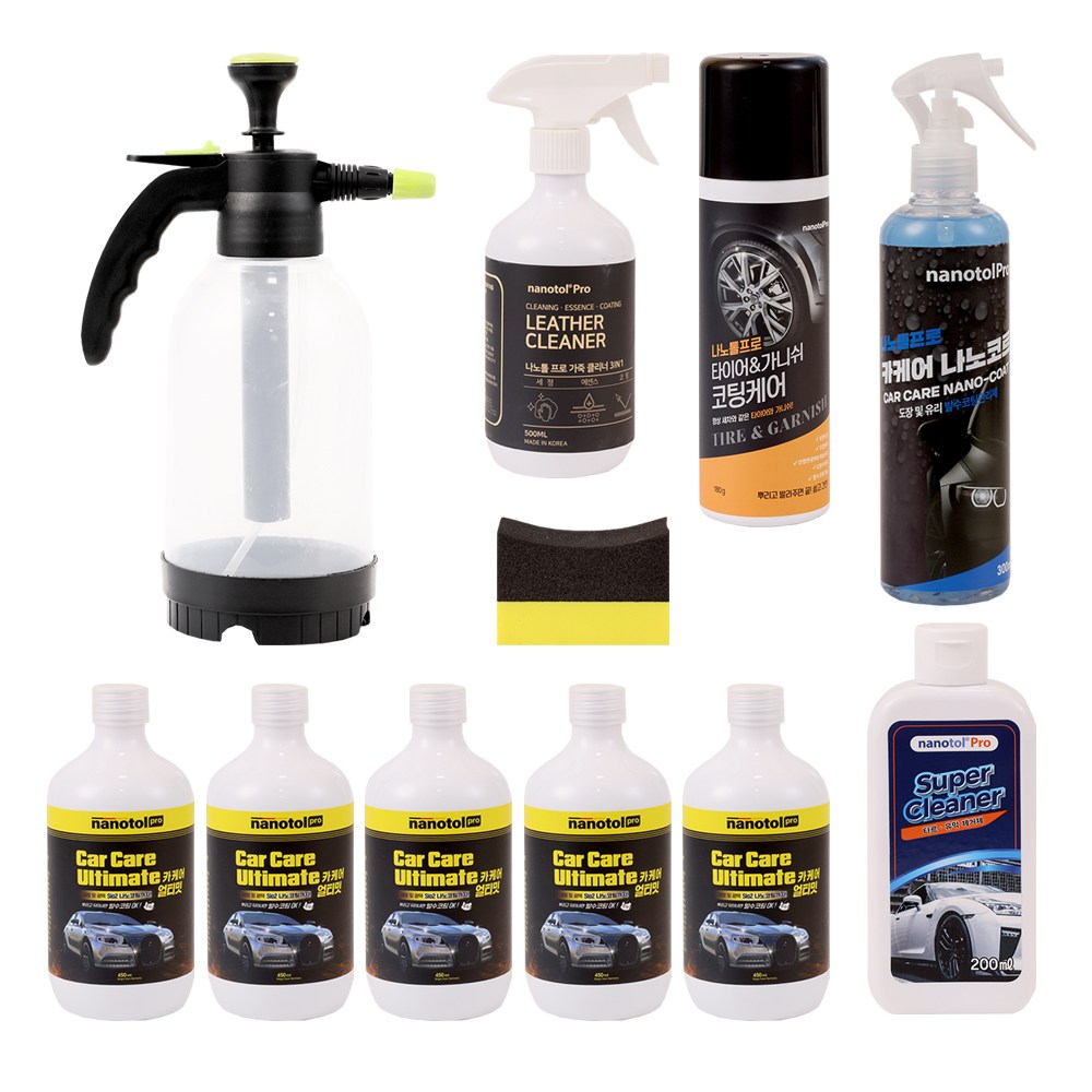 [TV홈쇼핑정품] 나노톨 프로 카케어 세트 셀프세차용품 유리코팅제 세차분무기 외 세차 나노톨프로 나노톨카케어, 1개 59,800원