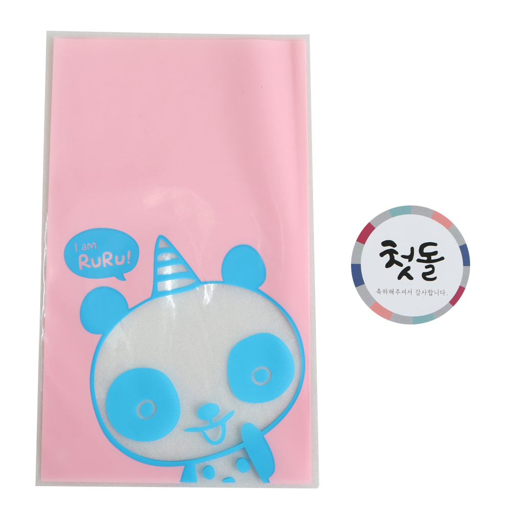 황씨네도시락 비접착 야미봉투 팬더 100p + 첫돌 전통 스티커 100p 5,940원